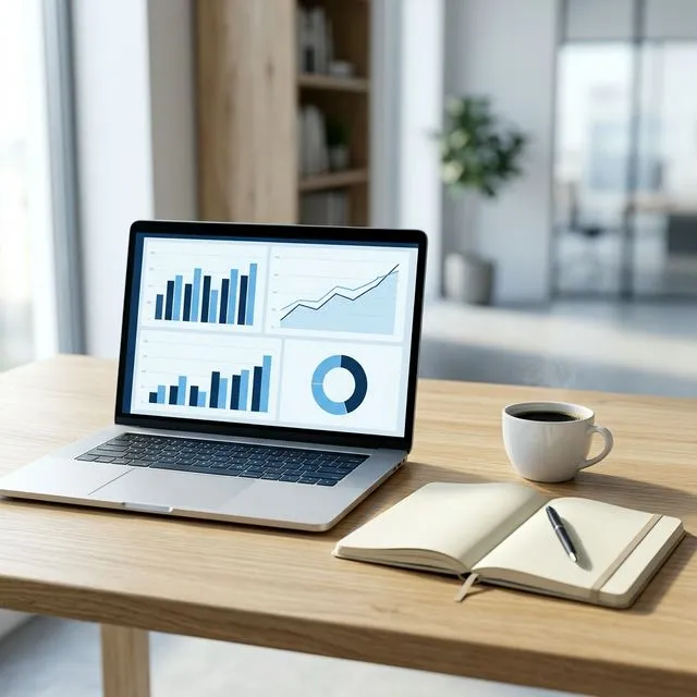 Formation Power BI sur un écran d'ordinateur portable