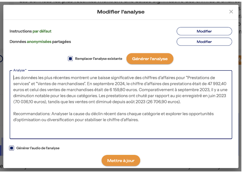 analyse financière avec l'IA